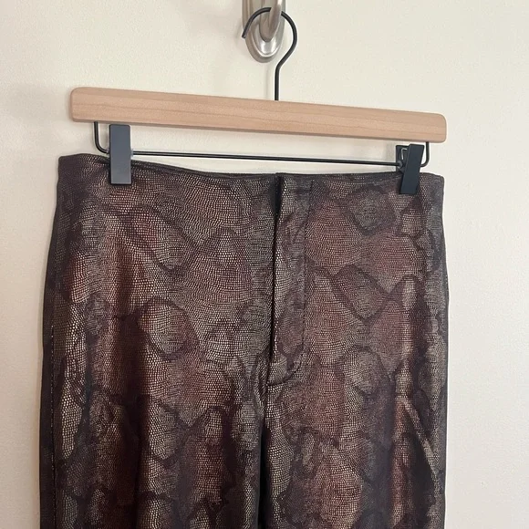 MOTHER Snakeskin High Waist Seamless Looker Ankle Pant